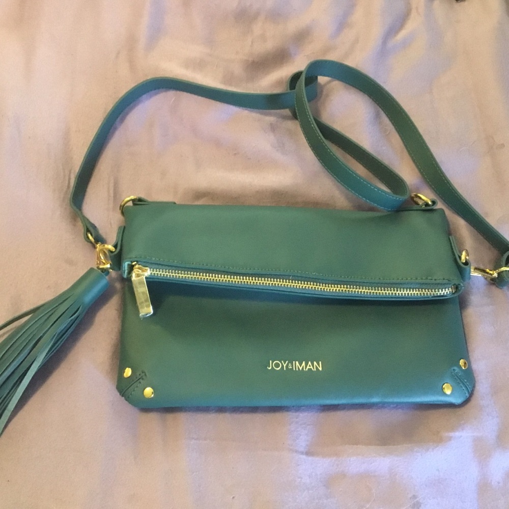 Joy & Iman crossbody handbag teal - Picture 2 of 8